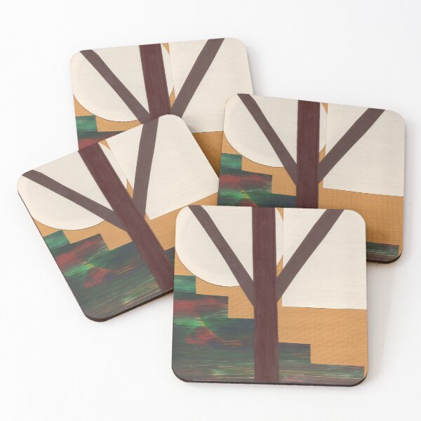 Item preview, Abstract Brown Tree with Geometric Shapes designed and sold by Kristy Carpenter.