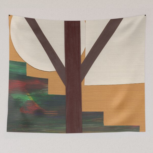 Item preview, Abstract Brown Tree with Geometric Shapes designed and sold by Kristy Carpenter.