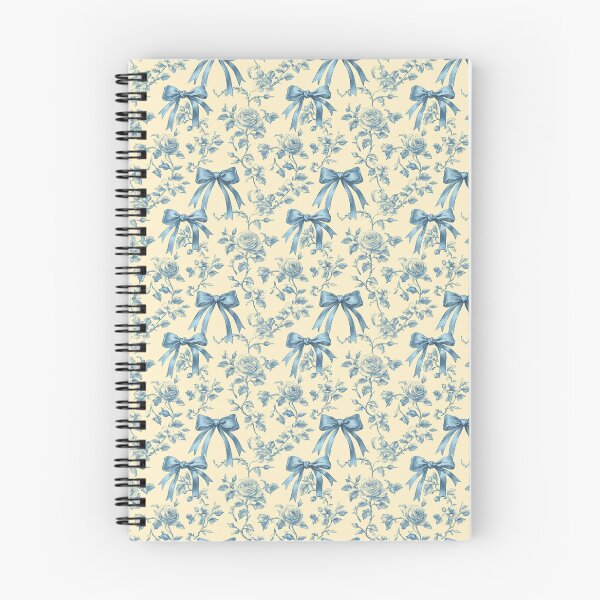 Item preview, Vintage Yellow and Blue Floral and Bow Pattern  designed and sold by LouieVanille.