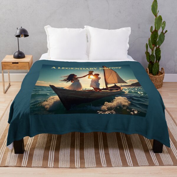 Item preview, A Legendary Journey World Cup Football Champions Poster: Sunset Sailing Victory Art designed and sold by Creative-RE.
