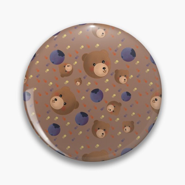 Item preview, Cute Bear and Blueberry seamless pattern  designed and sold by RuwaDesignArt.