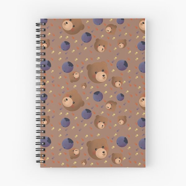 Item preview, Cute Bear and Blueberry seamless pattern  designed and sold by RuwaDesignArt.