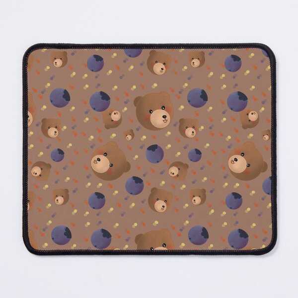 Item preview, Cute Bear and Blueberry seamless pattern designed and sold by RuwaDesignArt.