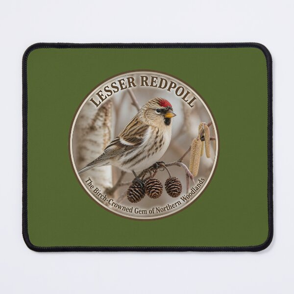Item preview, LESSER REDPOLL – The Birch‑Crowned Gem of Northern Woodlands designed and sold by The Digital Compass.