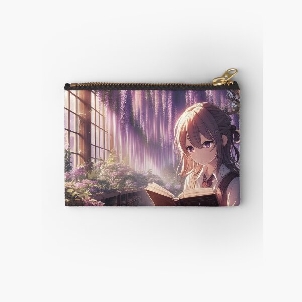 Item preview, Celestial Wisteria Anime Library Art Print designed and sold by Dhenin Studio.