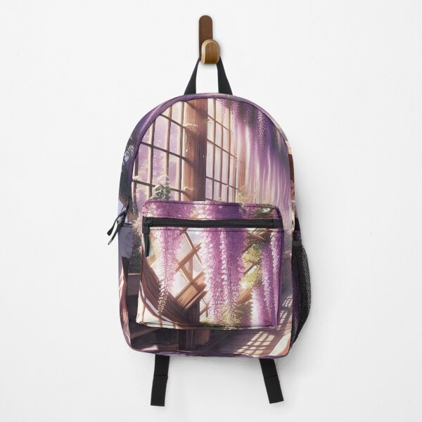 Item preview, Celestial Wisteria Anime Library Art Print designed and sold by Dhenin Studio.