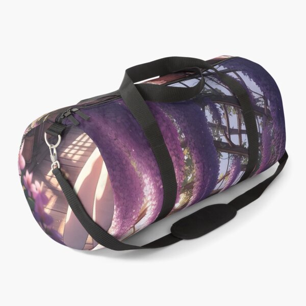 Item preview, Celestial Wisteria Anime Library Art Print designed and sold by Dhenin Studio.
