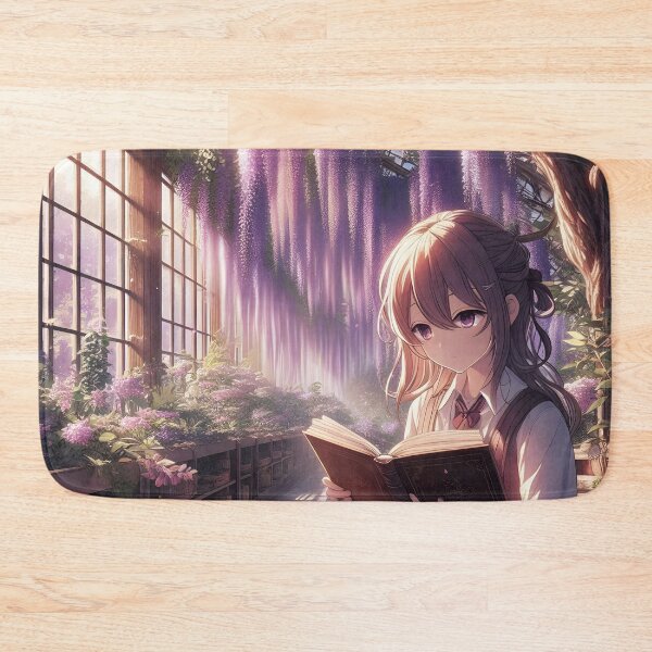 Item preview, Celestial Wisteria Anime Library Art Print designed and sold by Dhenin Studio.