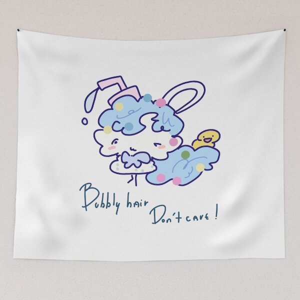 Item preview, Bubbly Hair Don’t Care Kawaii Bunny designed and sold by Baby-Care.