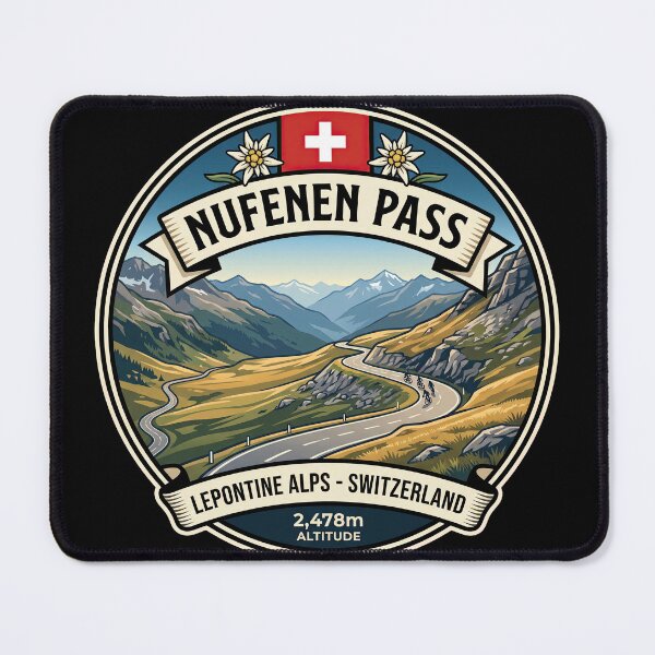 Item preview, Nufenen Pass Alpine Pass Travel Design designed and sold by enzoade.