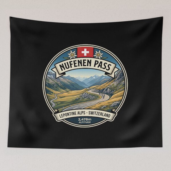 Item preview, Nufenen Pass Alpine Pass Travel Design designed and sold by enzoade.