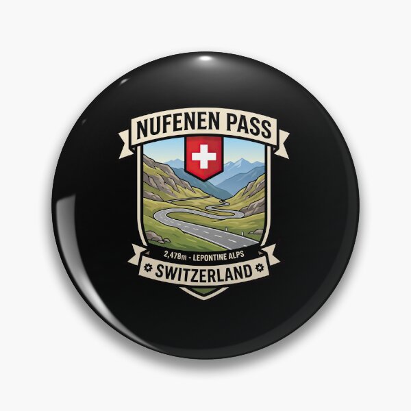 Item preview, Nufenen Pass Switzerland Scenic Mountain Route Artwork designed and sold by enzoade.