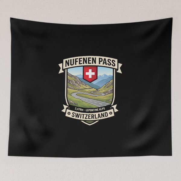 Item preview, Nufenen Pass Switzerland Scenic Mountain Route Artwork designed and sold by enzoade.
