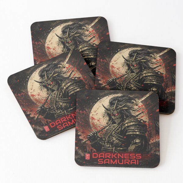 Item preview, Darkness Samurai | Demonic Warrior of the Blood Moon designed and sold by Fei Long Design Hub.