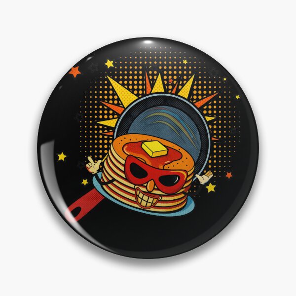 Item preview, Vintage Superhero Pancake Character - Retro Comic Art designed and sold by SunandShade.