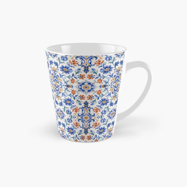 Item preview, Portuguese Azulejo Botanical – Luxury Seamless Watercolor Pattern designed and sold by Jandedan.
