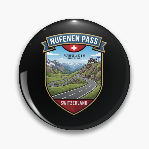 Item preview, Nufenen Pass Switzerland Legendary Alpine Road Design designed and sold by enzoade.