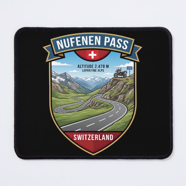 Item preview, Nufenen Pass Switzerland Legendary Alpine Road Design designed and sold by enzoade.