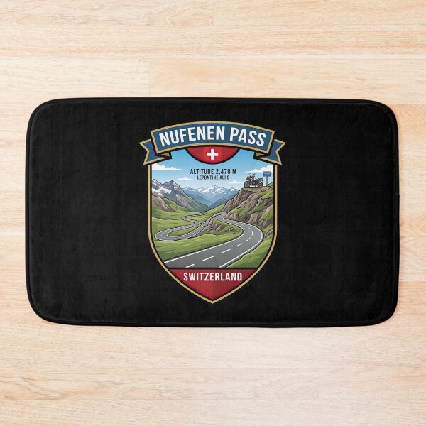 Item preview, Nufenen Pass Switzerland Legendary Alpine Road Design designed and sold by enzoade.