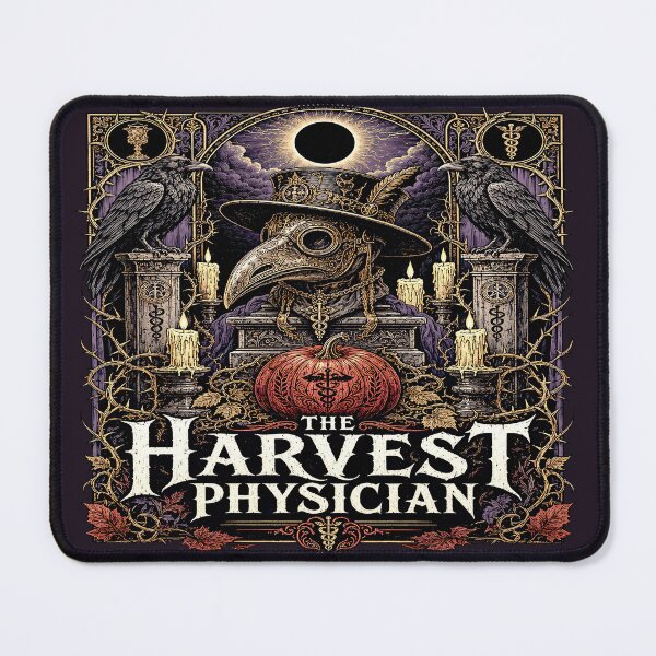 Item preview, The Harvest Physician Gothic Plague Doctor | Dark Halloween Graphic designed and sold by InkspirationGraphics.