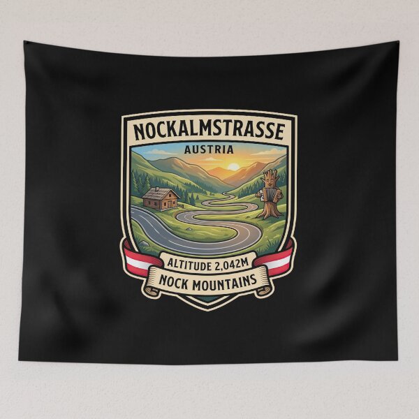 Item preview, Nockalmstraße Motorcycle Touring Austria Design designed and sold by enzoade.