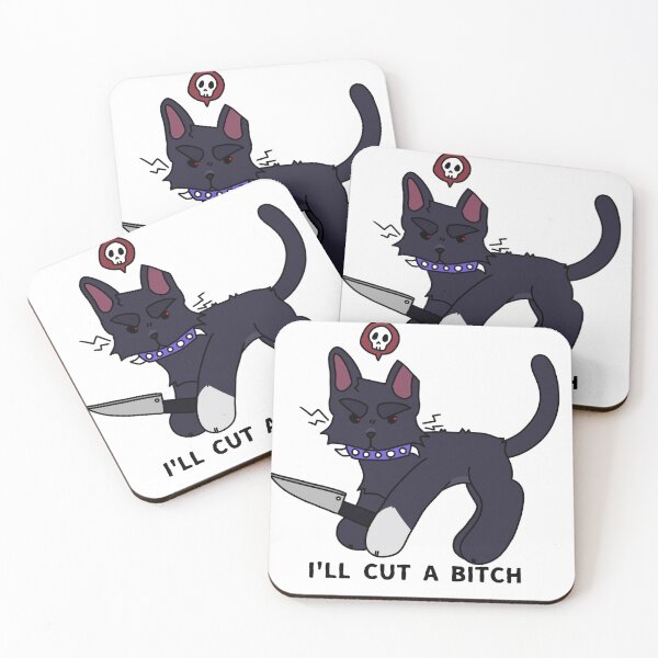Item preview, "I'll cut a bitch" scourge// warrior cats designed and sold by KAIJUKOLLIEZ.