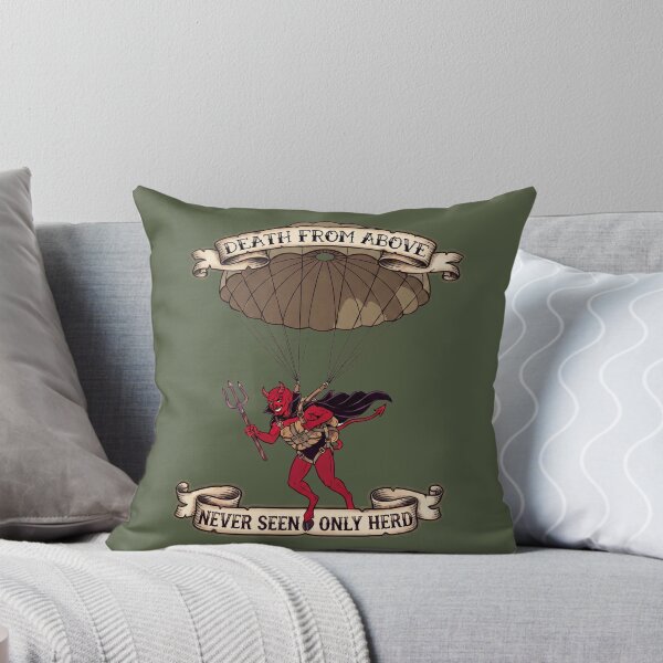 Item preview, Red devil parachute designed and sold by Momma'SanityDesign.