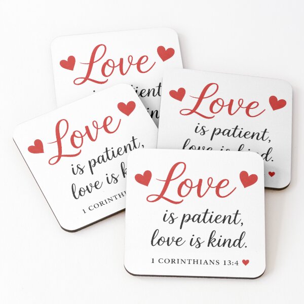Item preview, Copy of Love Never Fails 1 Corinthians 13:4–8 Faith Graphic designed and sold by WHConwayDesigns.