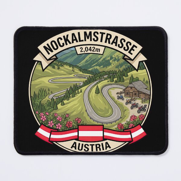 Item preview, Nockalmstraße Austria Mountain Explorer Graphic designed and sold by enzoade.