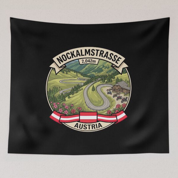 Item preview, Nockalmstraße Austria Mountain Explorer Graphic designed and sold by enzoade.