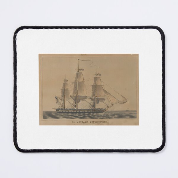 Item preview, Vintage Uss Constitution Ship Illustration (1846) designed and sold by valsiaocon.
