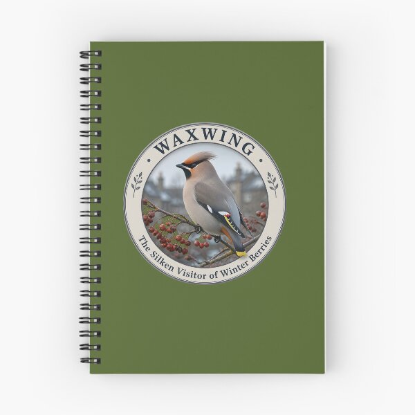 Item preview, WAXWING    – The Silken Visitor of Winter Berries designed and sold by The Digital Compass.