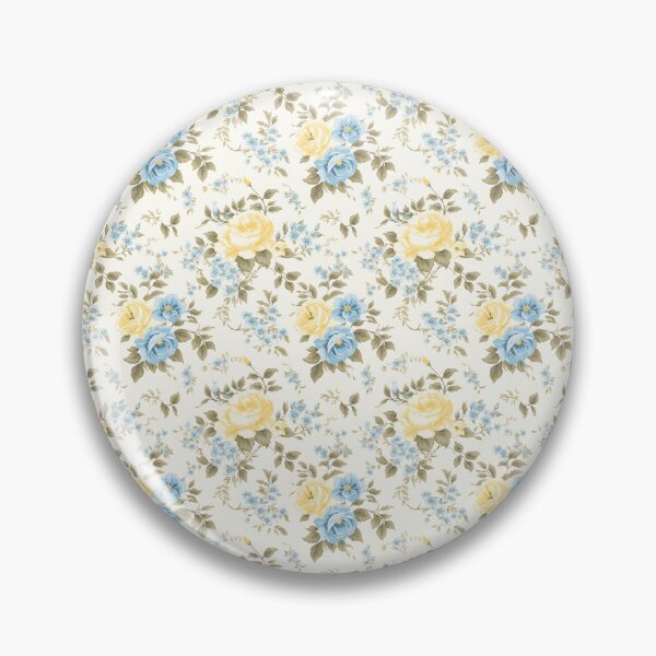 Item preview, Yellow and Blue Floral and Pattern  designed and sold by LouieVanille.