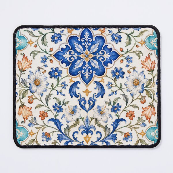 Item preview, Azulejo Bloom – Portuguese Seamless Floral Pattern designed and sold by Jandedan.