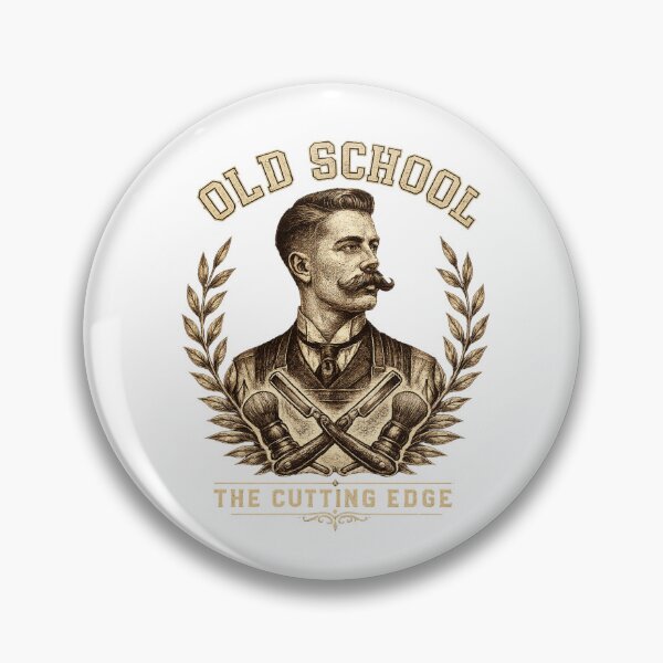 Item preview, Old School: The Cutting Edge | Vintage Design for Barbers and Classic Shaving Enthusiasts designed and sold by Studio_21.