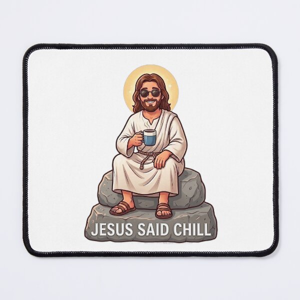 Item preview, Jesus Said "Chill" | Funny Christian Humor Design designed and sold by Softbear Atelier.