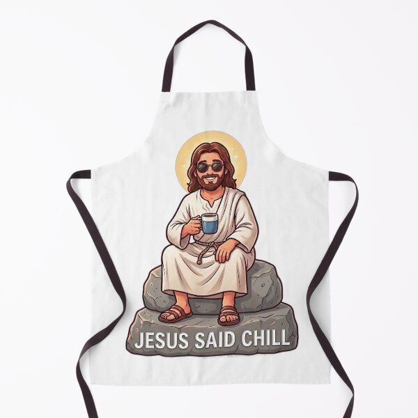 Item preview, Jesus Said "Chill" | Funny Christian Humor Design designed and sold by Softbear Atelier.
