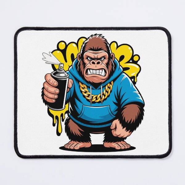 Item preview, Graffiti Gorilla Spray Paint Street Art Mascot designed and sold by Outlet Raloel.