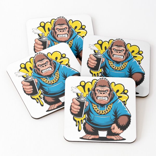 Item preview, Graffiti Gorilla Spray Paint Street Art Mascot designed and sold by Outlet Raloel.