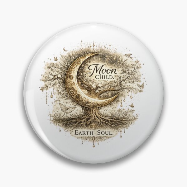 Item preview, Moon Child. Earth Soul. | Celestial Botanical Moon Art designed and sold by 'VARI'.