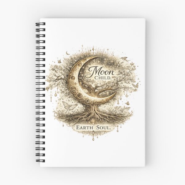 Item preview, Moon Child. Earth Soul. | Celestial Botanical Moon Art designed and sold by 'VARI'.