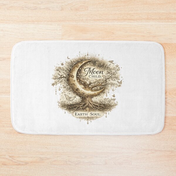 Item preview, Moon Child. Earth Soul. | Celestial Botanical Moon Art designed and sold by 'VARI'.