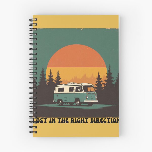 Item preview, Lost In The Right Direction - Retro Camper Van Adventure designed and sold by NeuralAuraArts.