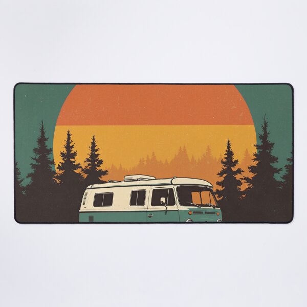 Item preview, Lost In The Right Direction - Retro Camper Van Adventure designed and sold by NeuralAuraArts.