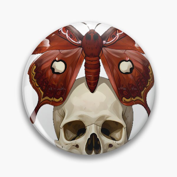 Item preview, Atlas Moth with Skull designed and sold by IllumeInk.
