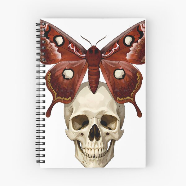 Item preview, Atlas Moth with Skull designed and sold by IllumeInk.