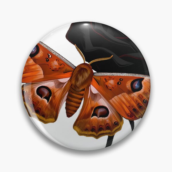 Item preview, Emperor Moth with Black Rose designed and sold by IllumeInk.
