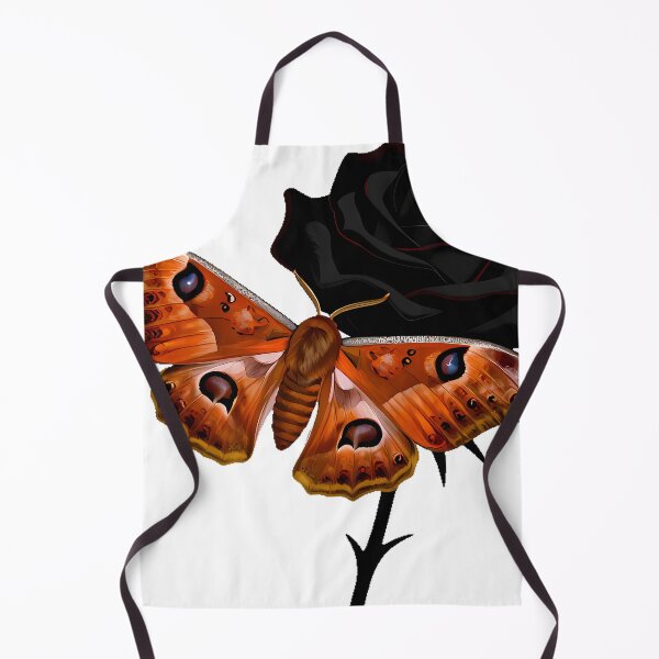 Item preview, Emperor Moth with Black Rose designed and sold by IllumeInk.