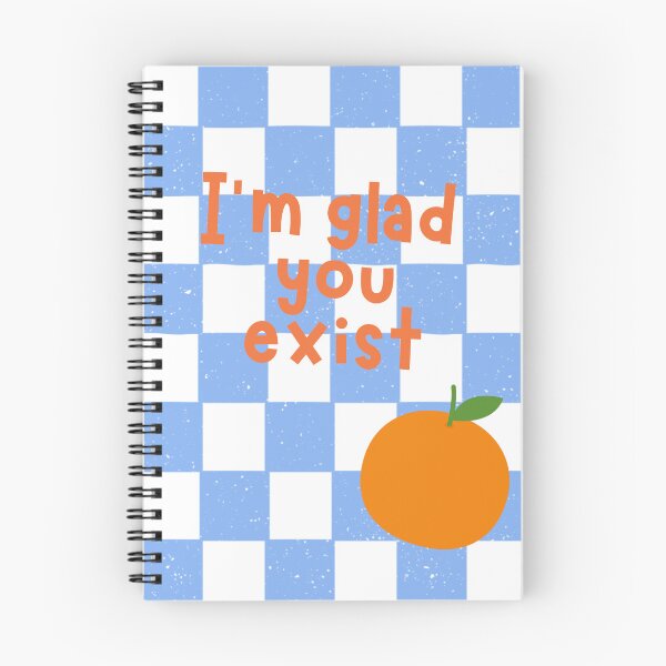 Item preview, I’m glad you exist orange-themed art | cottagecore literary-inspired designed and sold by QuillPrints.
