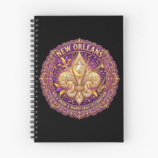 Item preview, Fleur De Lys NOLA New Orleans Pride Mardi Gras Purple Gold Celebration designed and sold by ProjectNoah.